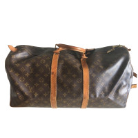 Louis Vuitton Keepall 55 Cotton in Brown