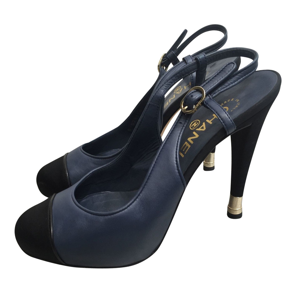 Chanel Chanel Pumps blauw T.39,5