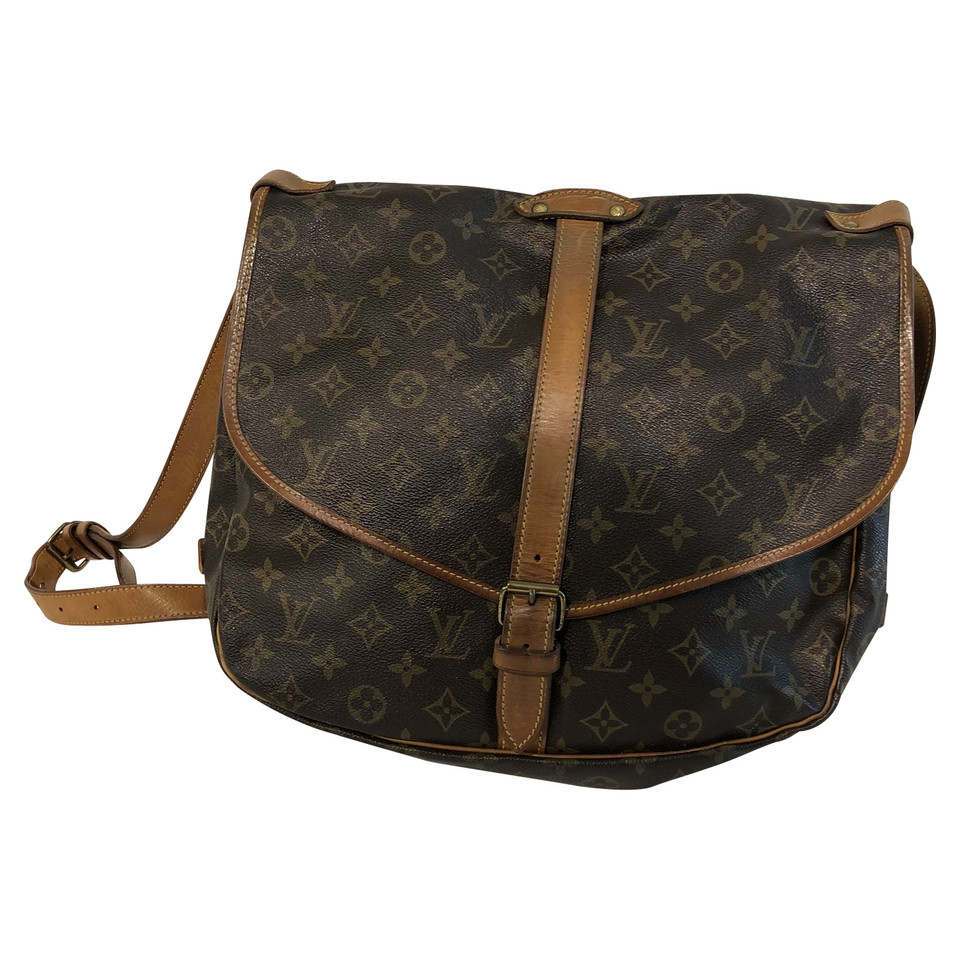 Louis Vuitton Saumur 35 Canvas in Brown