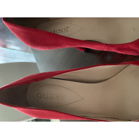 Guess Décolleté/Spuntate in Pelle scamosciata in Rosso