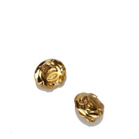 Chanel Gold-Tone CC Clip-On Earrings