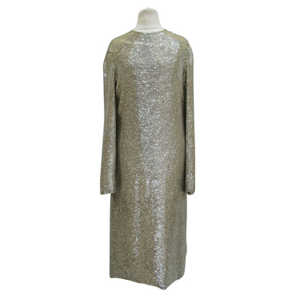 Yves Saint Laurent Dress Silk in Silvery