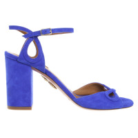 Aquazzura Sandals Suede in Blue