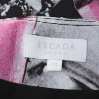 Escada Silk dress with gemstones motif