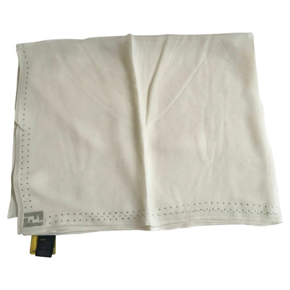 Fendi Schal/Tuch aus Seide in Weiß