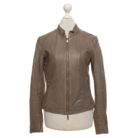 Arma Leather jacket in taupe