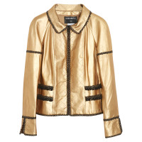 Chanel Jacket/Coat Leather in Gold