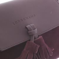 Longchamp Handtas Leer in Violet