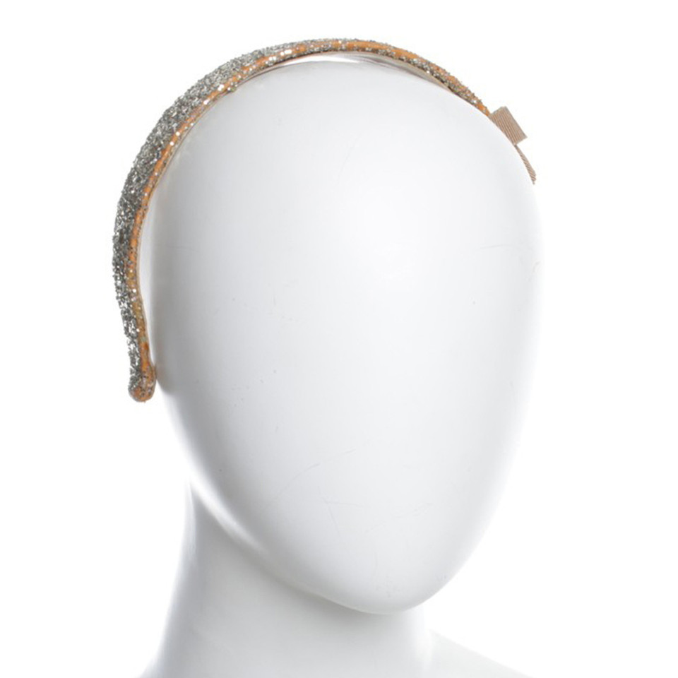 Miu Miu Hair hoop with glitter trim