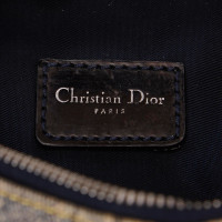 Christian Dior Saddle Bag Katoen in Grijs