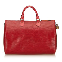 Louis Vuitton Speedy 35 aus Leder in Rot