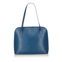 Louis Vuitton Lussac aus Leder in Blau