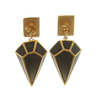 Isharya Earrings in black / gold color