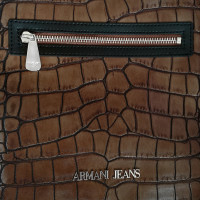 Armani Jeans Backpack in crocodile leather look