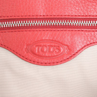 Tod's Shopper in Pelle in Rosso