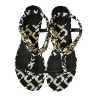 Diane Von Furstenberg Flip flop con maglie della catena