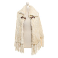 Thes & Thes Poncho made of real fur