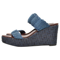 Castañer Wedges Canvas in Blue