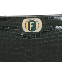 Salvatore Ferragamo Clutch Bag in Green