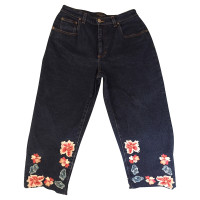 Blumarine Capri jeans met borduursel
