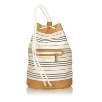 Burberry Striped Cotton Backpack