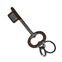 Prada key in leather and metal