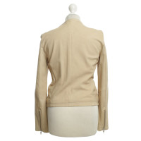 Closed Veste en cuir beige