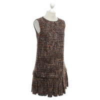Dolce & Gabbana Tweed jurk in bruin / oranje