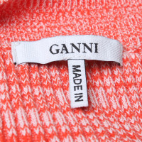 Ganni Knitted top in orange