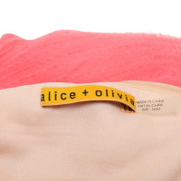 Alice + Olivia zijden jurk gradiënt