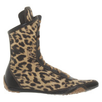 Roberto Cavalli Ankle boots with leopard print