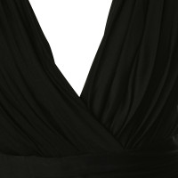 Halston Heritage Shirred Dress in black