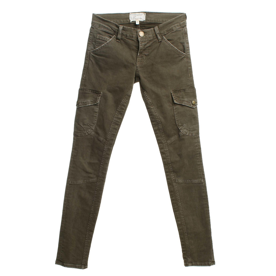 Current Elliott Olivgrüne Jeans