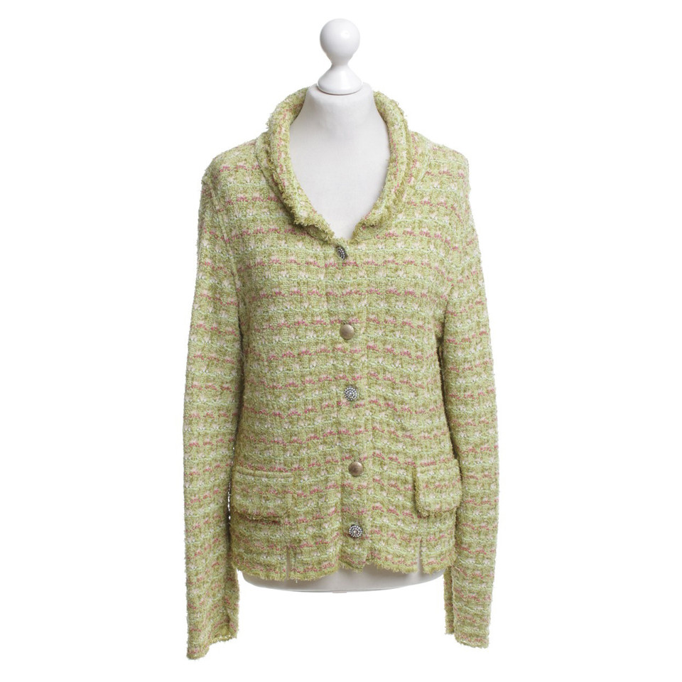 Marc Cain Cardigan with green pattern