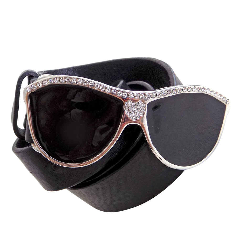 Moschino Love Gürtel mit Sonnenbrillen-Schließe