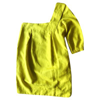 See By Chloé Kleid aus Leinen in Gelb