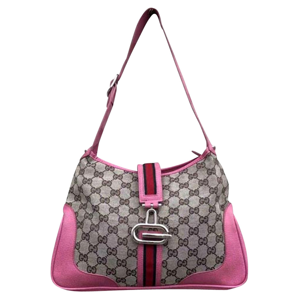Gucci Handtasche aus Canvas in Rosa / Pink
