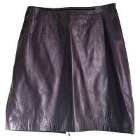 Marc Cain Purple leather skirt