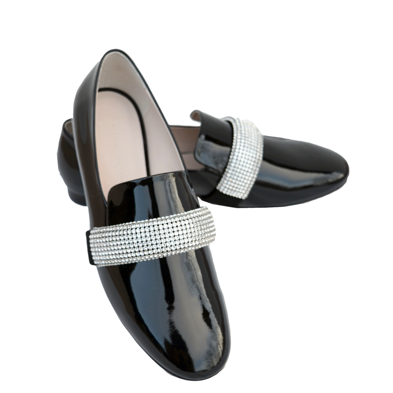 Christopher Kane Loafers with Crystal decoration