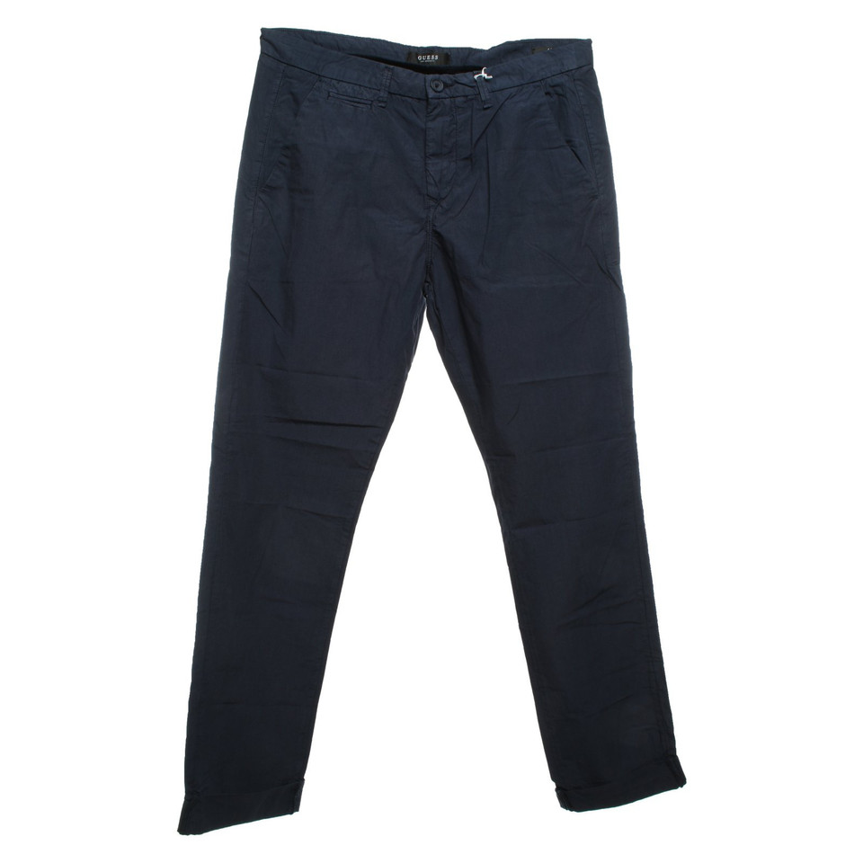 Guess Trousers Cotton in Blue