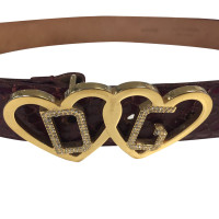 Dolce & Gabbana cintura di pelle di serpente