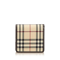 Burberry Custodia in monete in nylon plaid