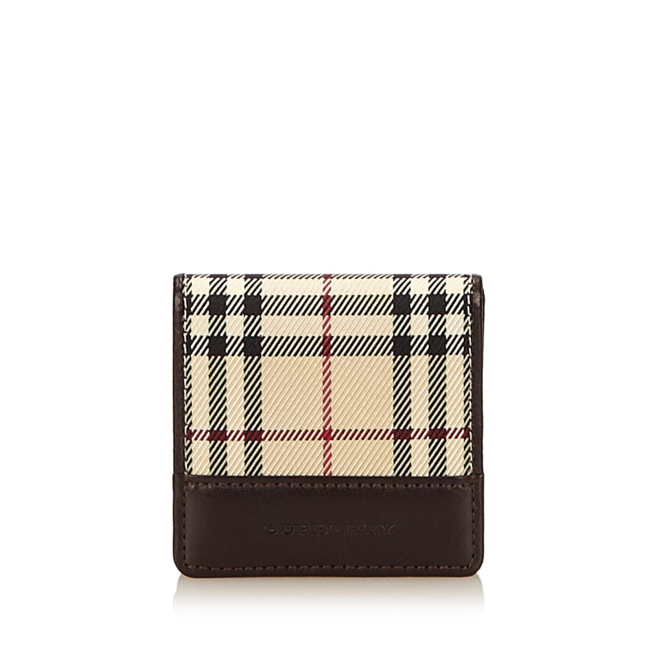 Burberry Custodia in monete in nylon plaid