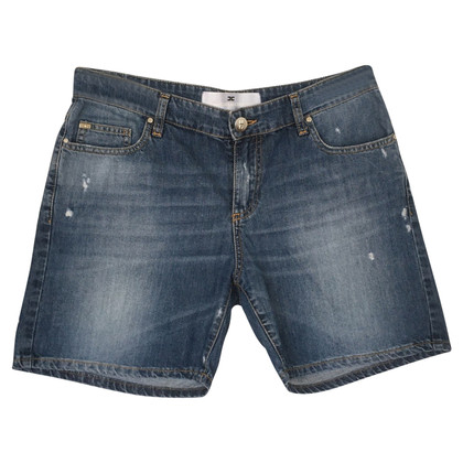 Elisabetta Franchi Short Denim in Blauw