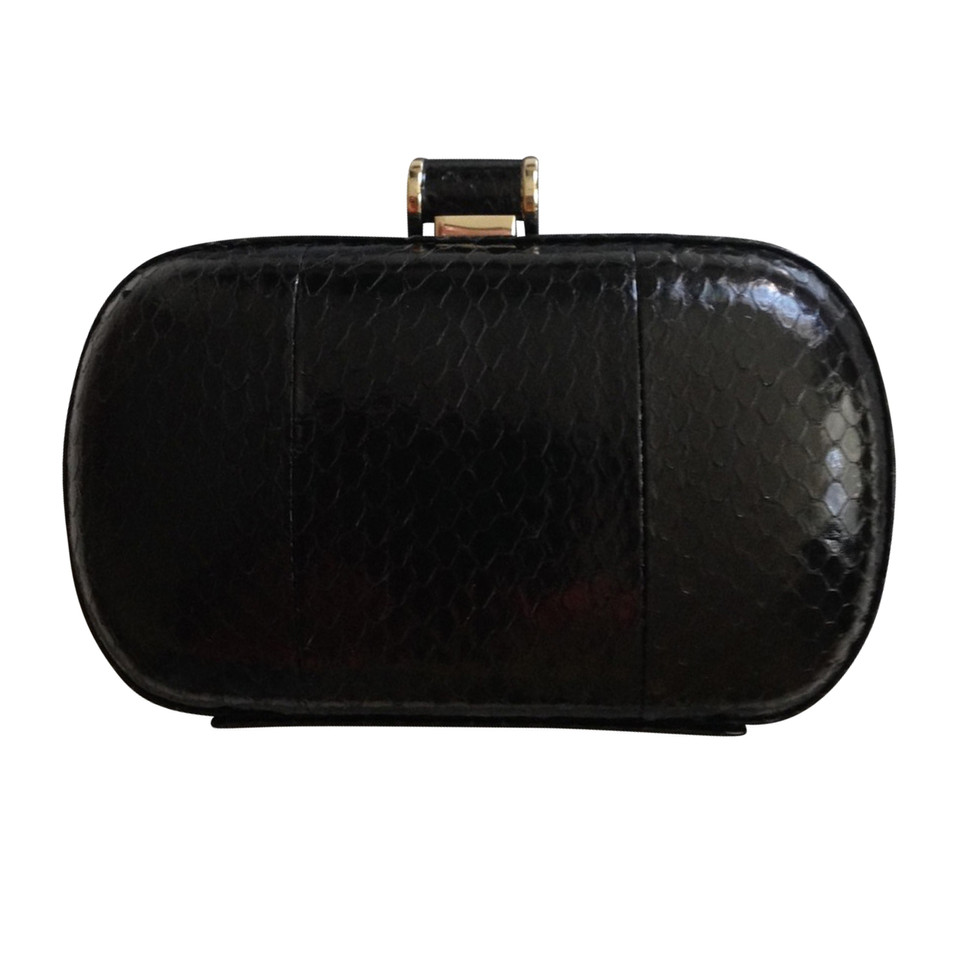 Max Mara clutch from snake leather
