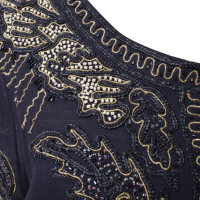 Diane Von Furstenberg top with elaborate embroidery