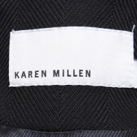 Karen Millen Mantel in Schwarz