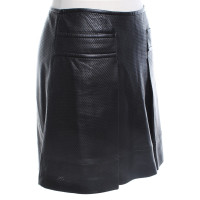 Tory Burch Leather skirt in black