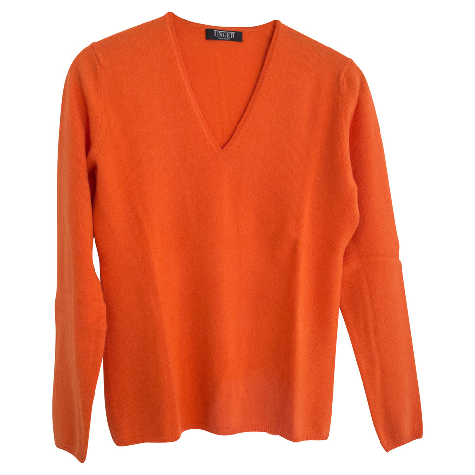 Unger Tricot en Cachemire en Orange