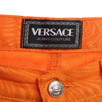 Versace Patterned jeans in orange
